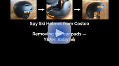 How to Remove the Costco Spy Helmet Ear Pads / Ear Muffs