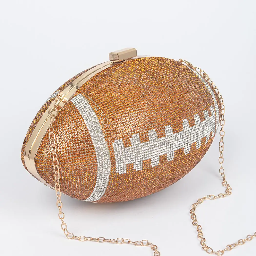 Rhinestone Football Purse, Various Colors Superbowl Champs KC Purse - Etsy