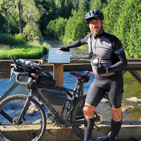 Quebec-based bikepacker and RacedayFuel ambassador, Chris Panasky