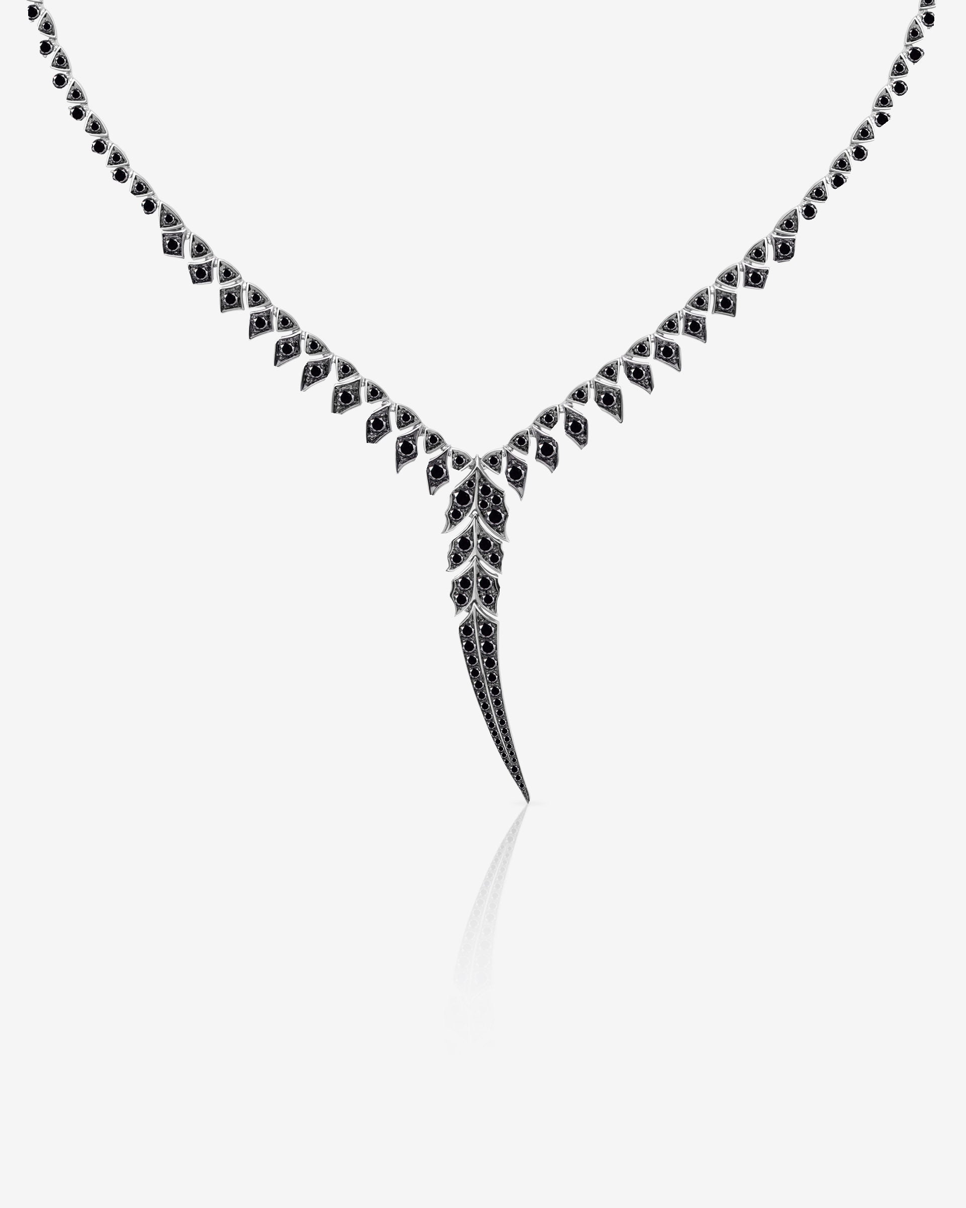 Tail Feather Drop Necklace