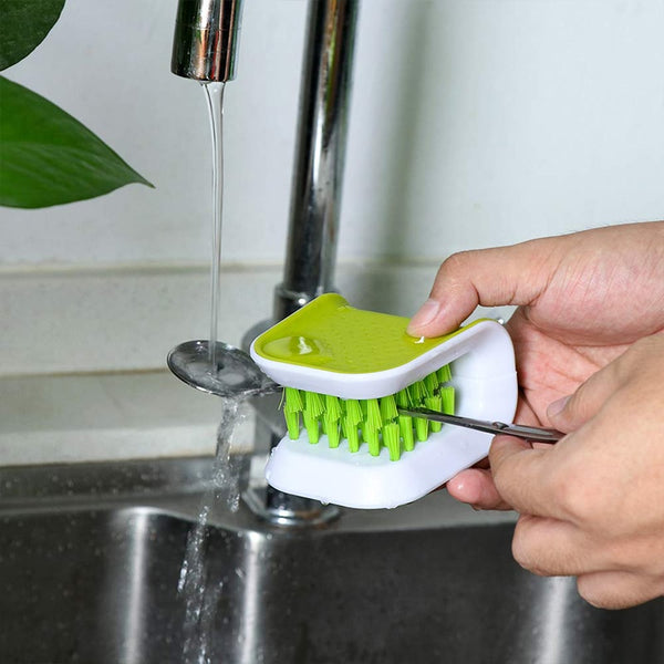 Cutlery Cleaner - Sink Mounted Scrubber For Knives, Silverware & Utensils