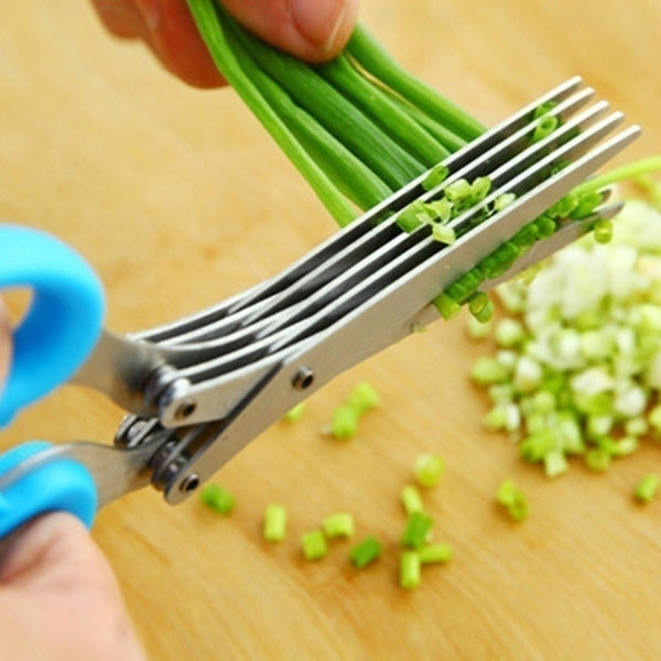 Muti-Blade Kitchen Scissors - Stainless Steel Vegetable Cutter – Vulcan  Assistive Technology