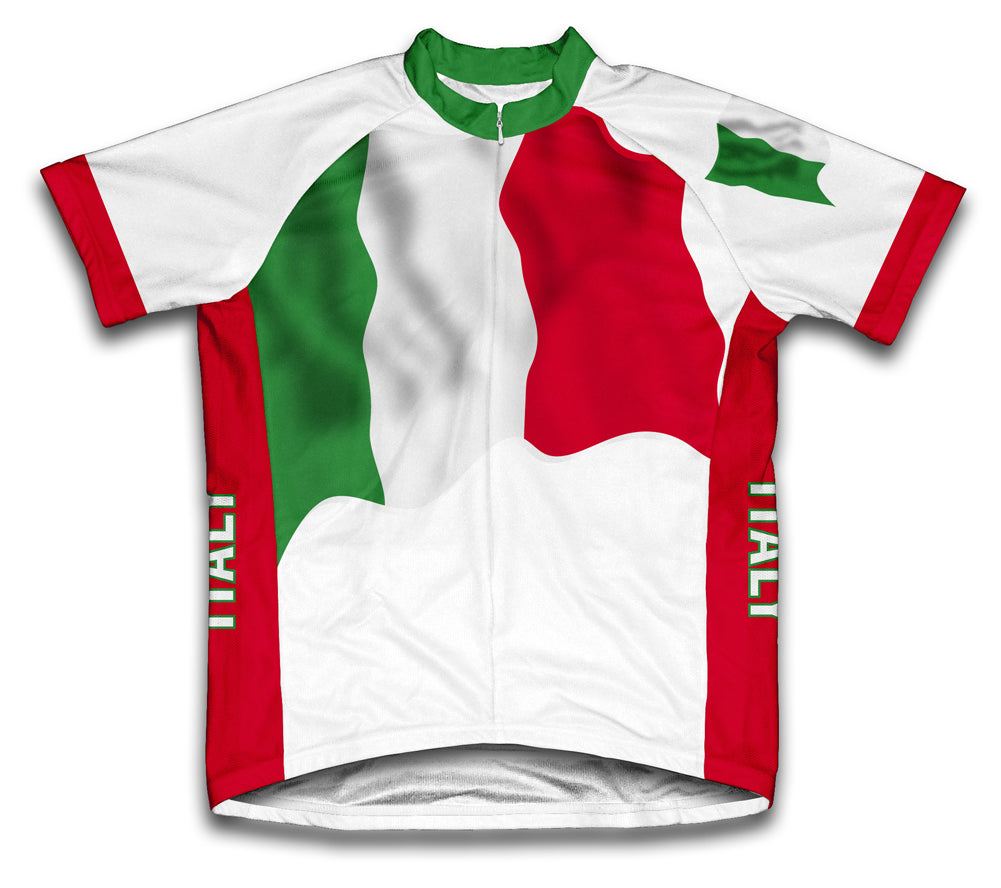 Download Italy Flag Short Sleeve Cycling Jersey Cycling Jersey for ...