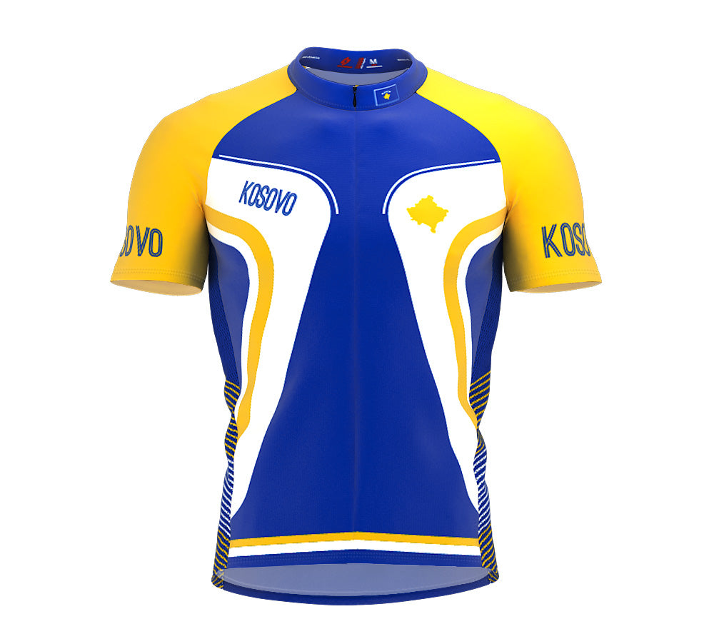Kosovo Full Zipper Bike Short Sleeve Cycling Jersey for Men And Women