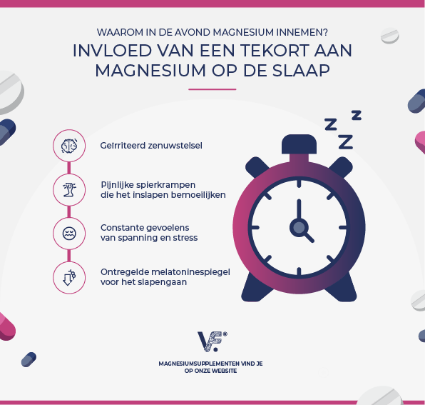 Invloed van een tekort aan magnesium op de slaap