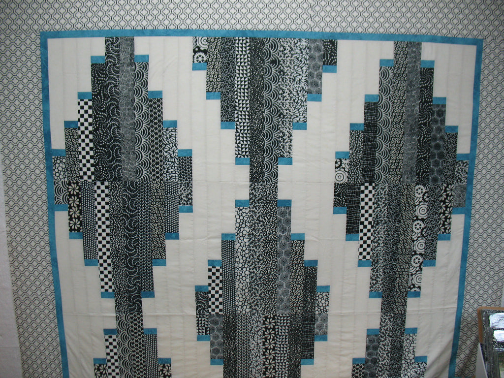 Long Tall Salt Pepper Twin 74 X94 Quilting Around