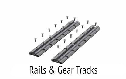 Rails and gear tracks