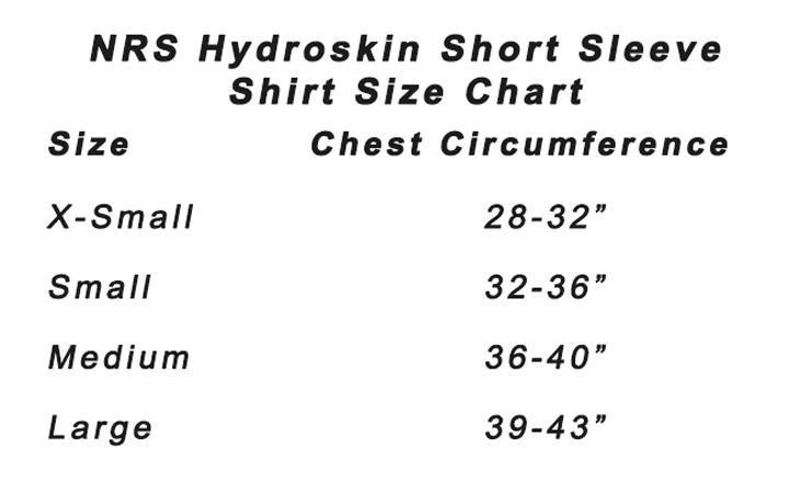 Nrs Size Chart