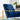 Bequest Gold Stainless Steel Performance Velvet Accent Chair - Navy