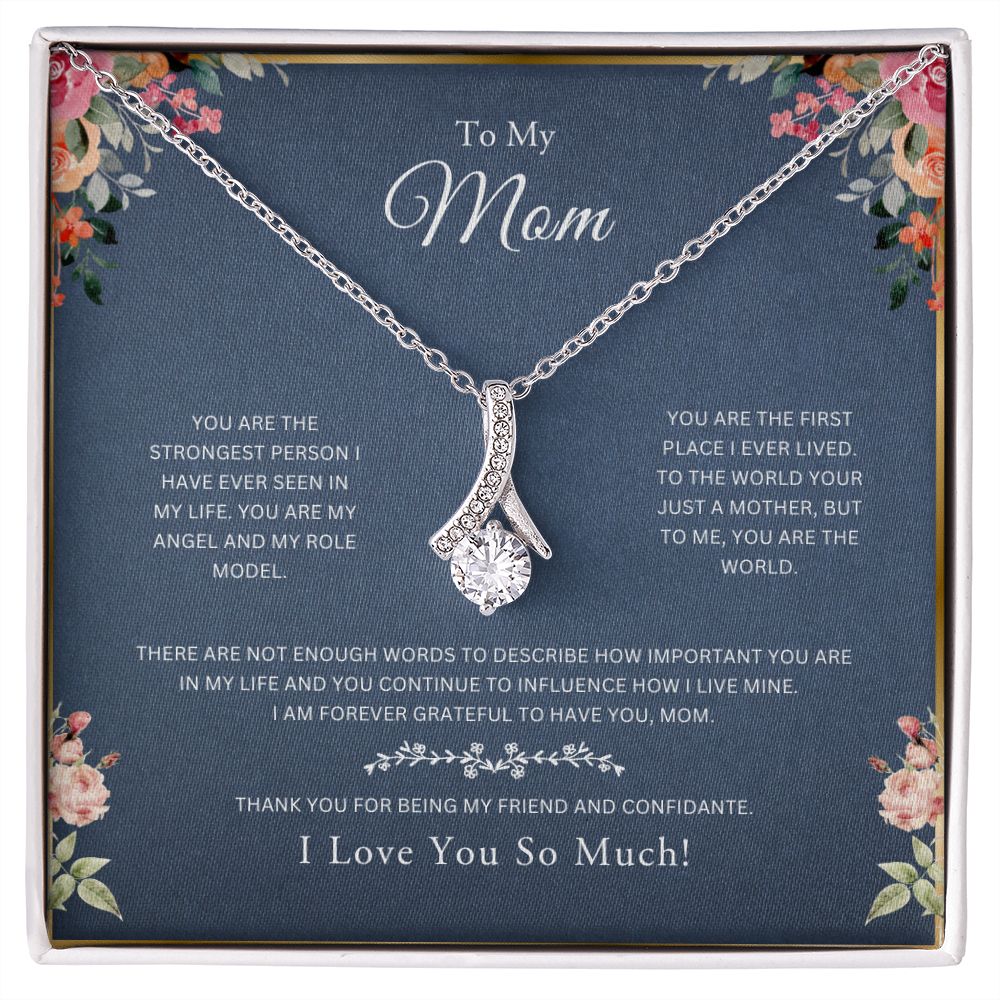 To My Mom - Alluring Beauty Necklace – Simply Pink Things LLC