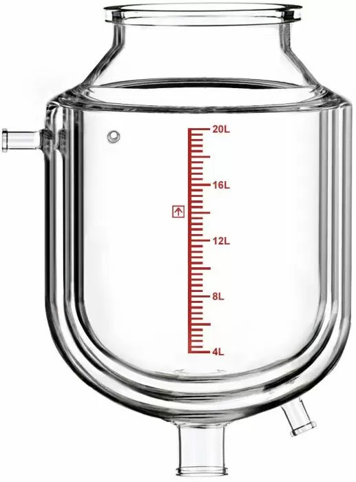 Dual-Jacketed 20L Reactor Vessel for Ai R20 Glass Reactors