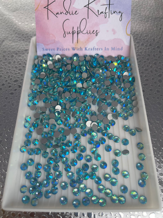 Aquamarine AB Glass Rhinestones