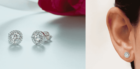 Momentwish Statement Moissanite Earrings