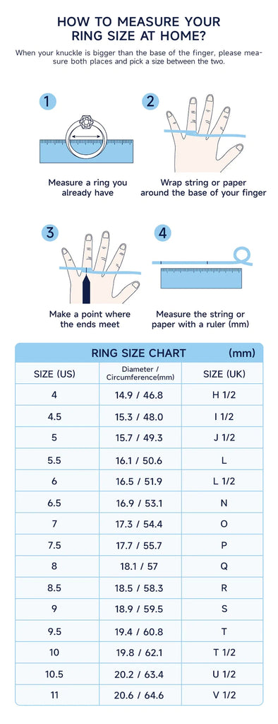 Ring Size Chart - Momentwish