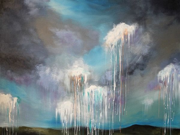 Heavenly Rain Fine Art Print Christian Print Art Mindi Oaten Art