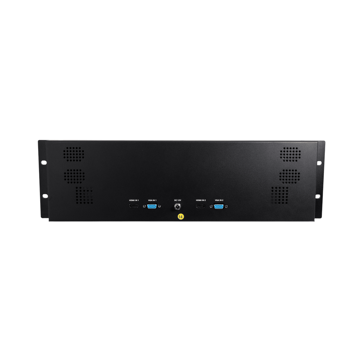 Zenty Dual Monitor Rackmount with HDMI and VGA Inputs
