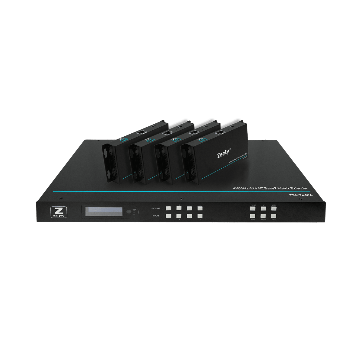 Zenty 4x4 4K 60Hz HDBaseT HDMI Matrix Extender 130ft | 230ft