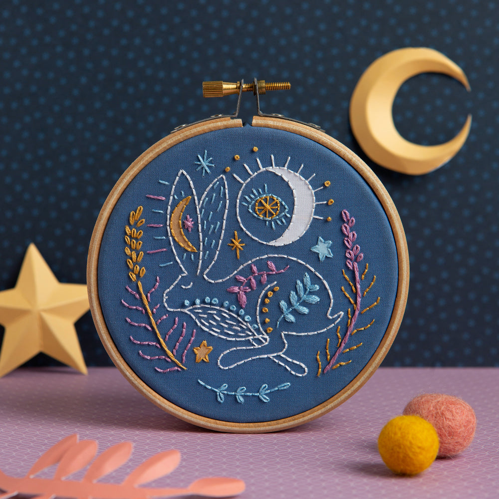 golden slumbers iron-on embroidery pattern – Three Little Birds