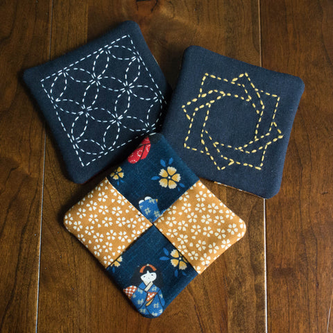 Sashiko Coasters