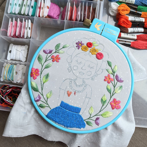 Frida Embroidery Pattern