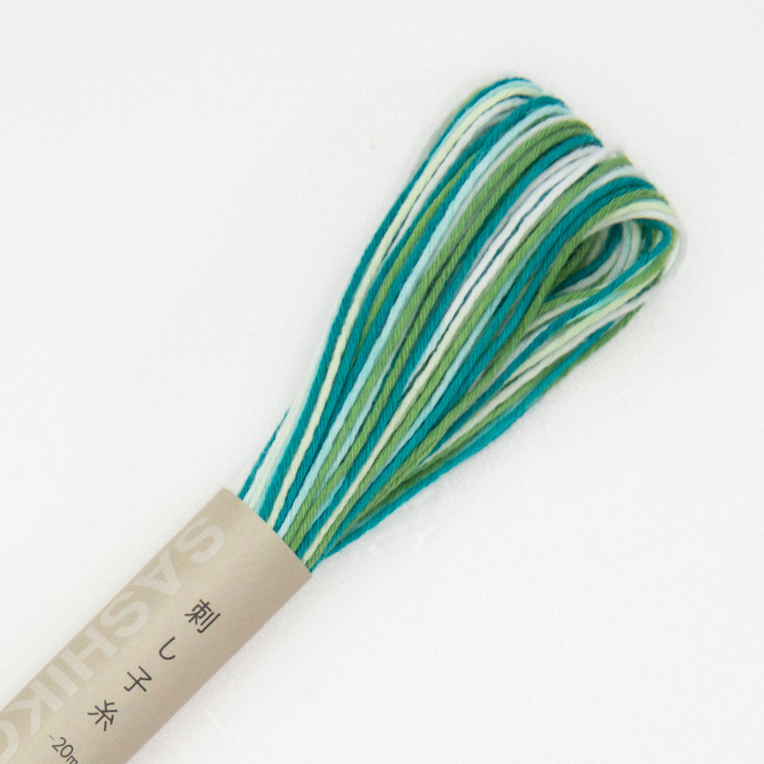 20m Skein Olympus Sashiko Thread - Variegated Blue/Green (#77) – Snuggly  Monkey
