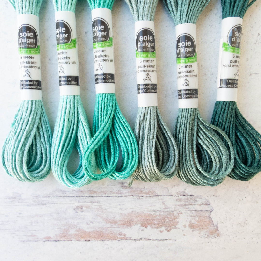 Soie d'Alger Silk Embroidery Thread -Greens – Snuggly Monkey