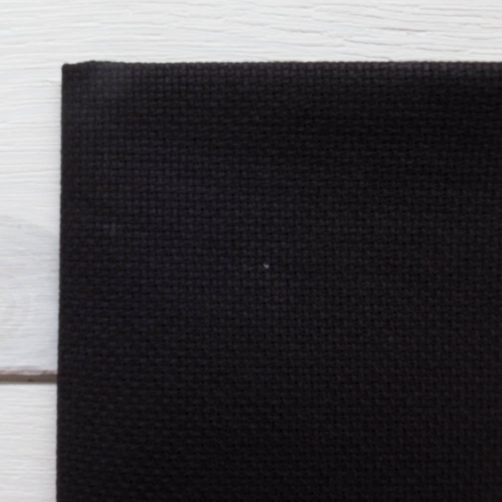 Black Aida Cross Stitch Fabric (16 ct) – Snuggly Monkey