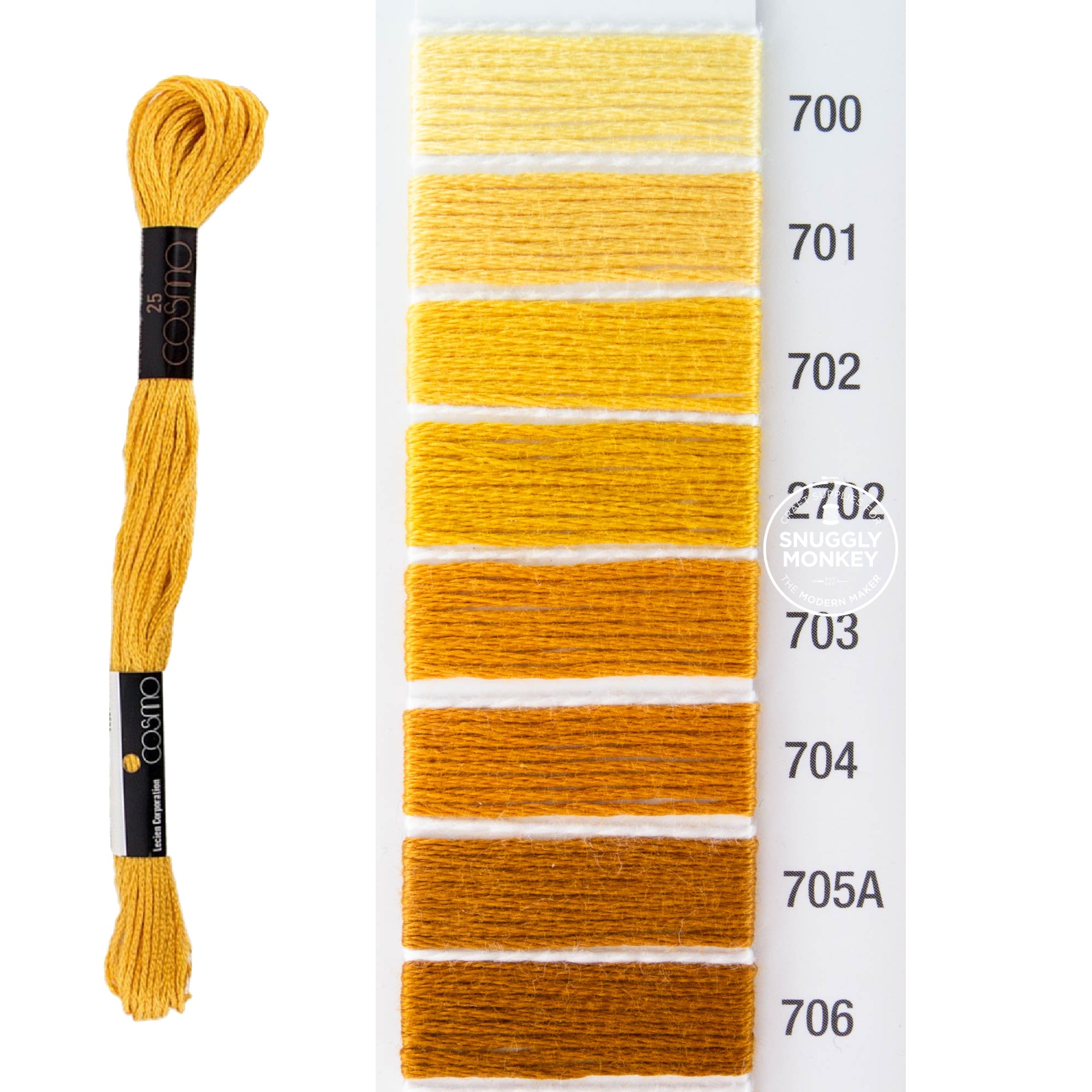 Cosmo Embroidery Floss - Orange (No. 402-406) – Snuggly Monkey