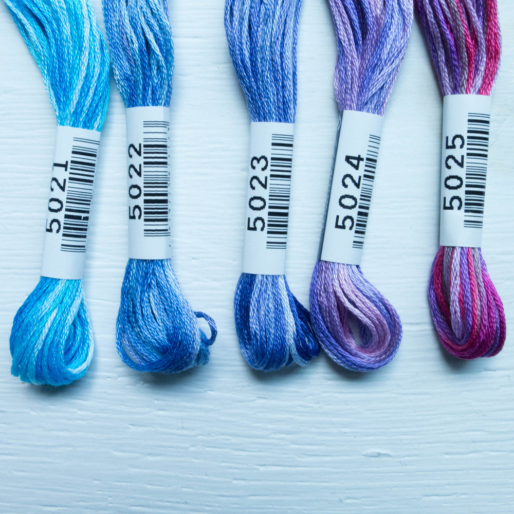 COSMO Seasons Variegated Embroidery Floss - 5036, 5037, 5038, 5039, 5040