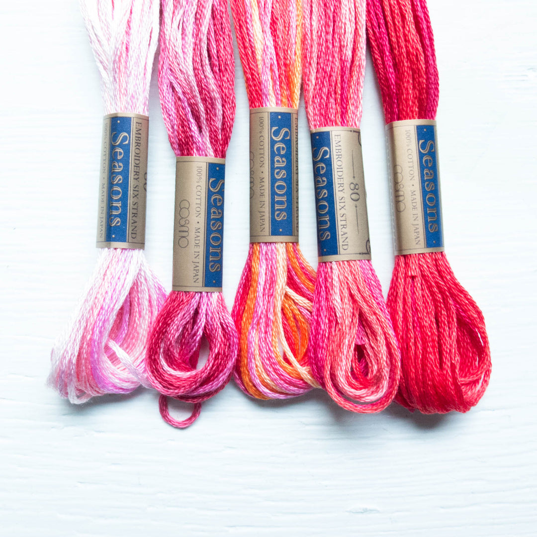 Cosmo Seasons Variegated Embroidery Floss Set - Late 8000s Collection –  Snuggly Monkey
