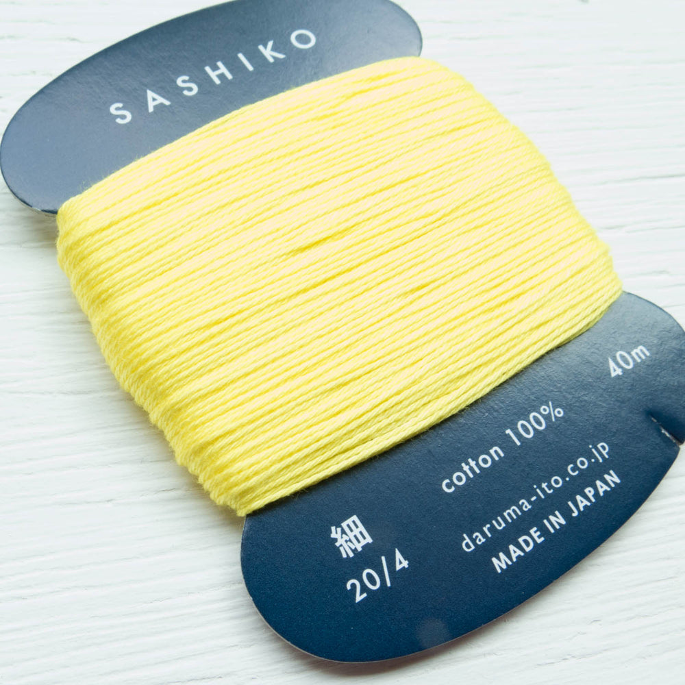 Daruma thin sashiko thread, seafoam (#206) - Maydel