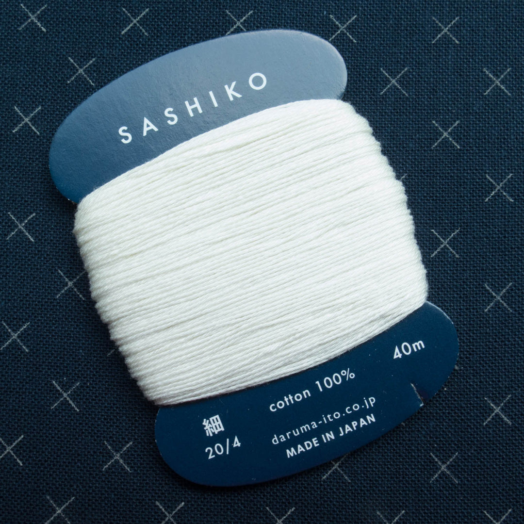 Daruma thin sashiko thread, mouse gray (#229) - Maydel