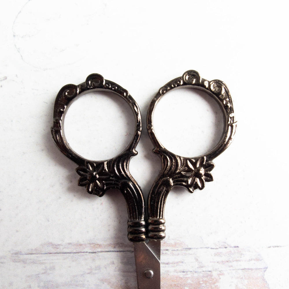 Gunmetal & Gold Teardrop Heirloom Embroidery Scissors – Snuggly Monkey