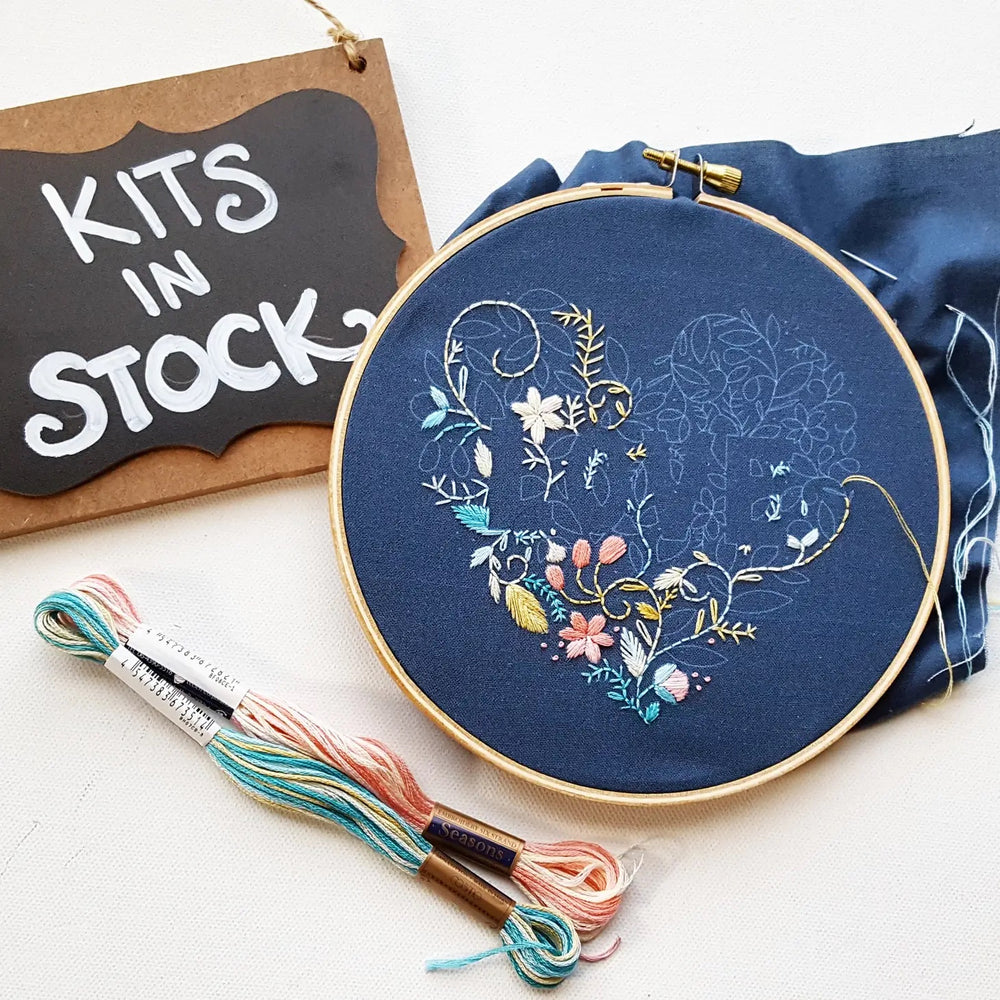 Blissful Blooms Hand Embroidery Kit - Stitched Modern