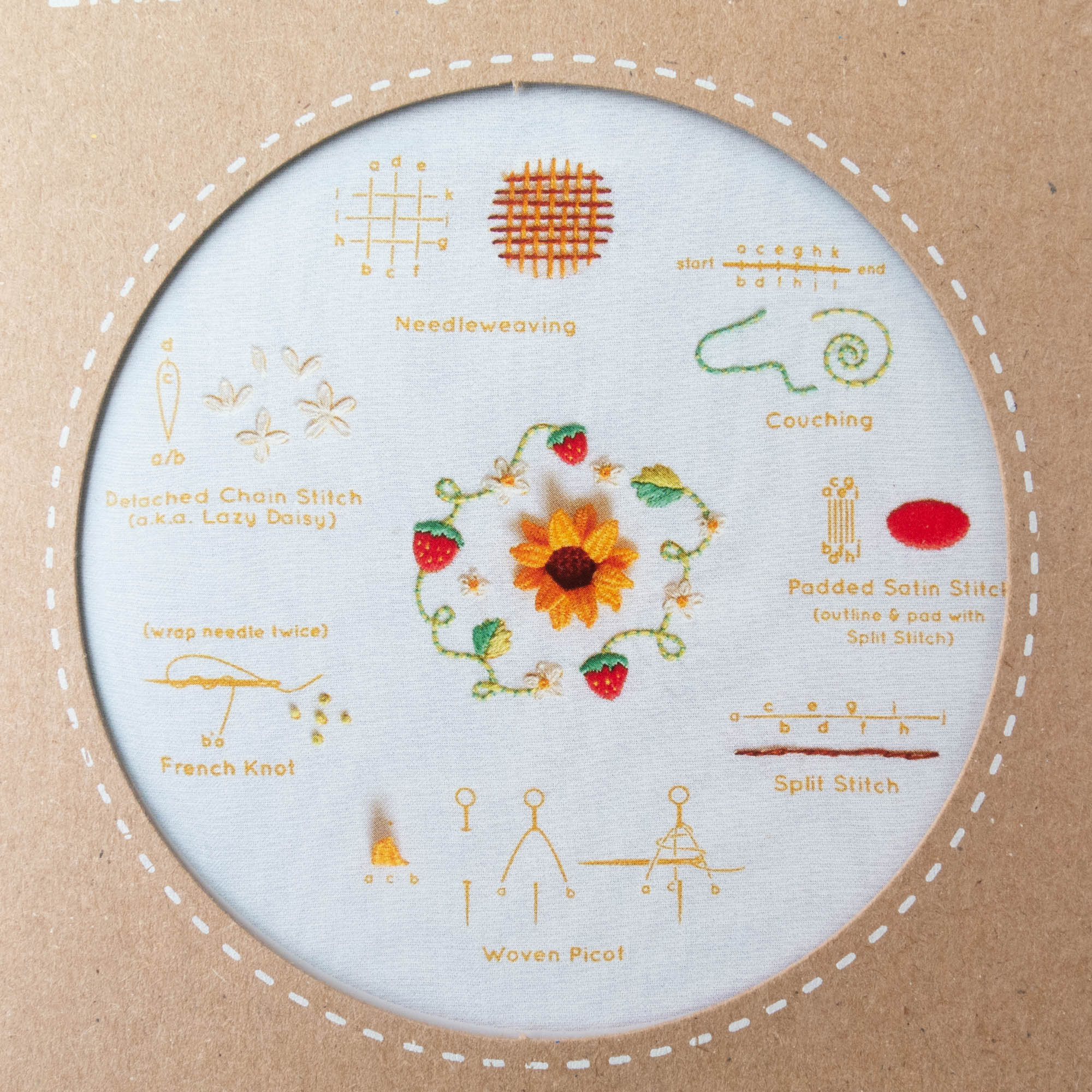 Kiriki Press Embroidery Stitch Sampler - Summer - Snuggly Monkey