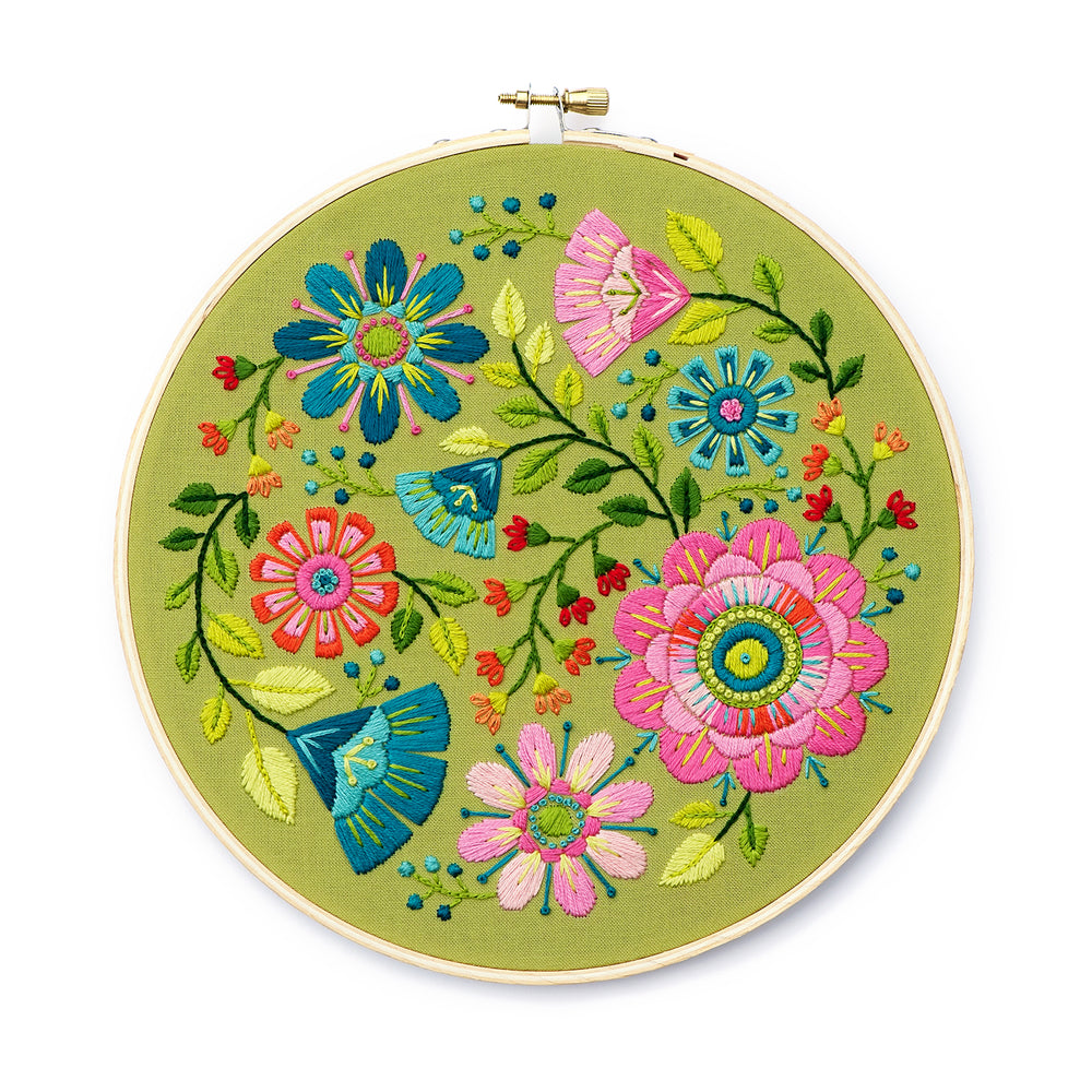Flower Trio Beginner Embroidery Kit – Snuggly Monkey