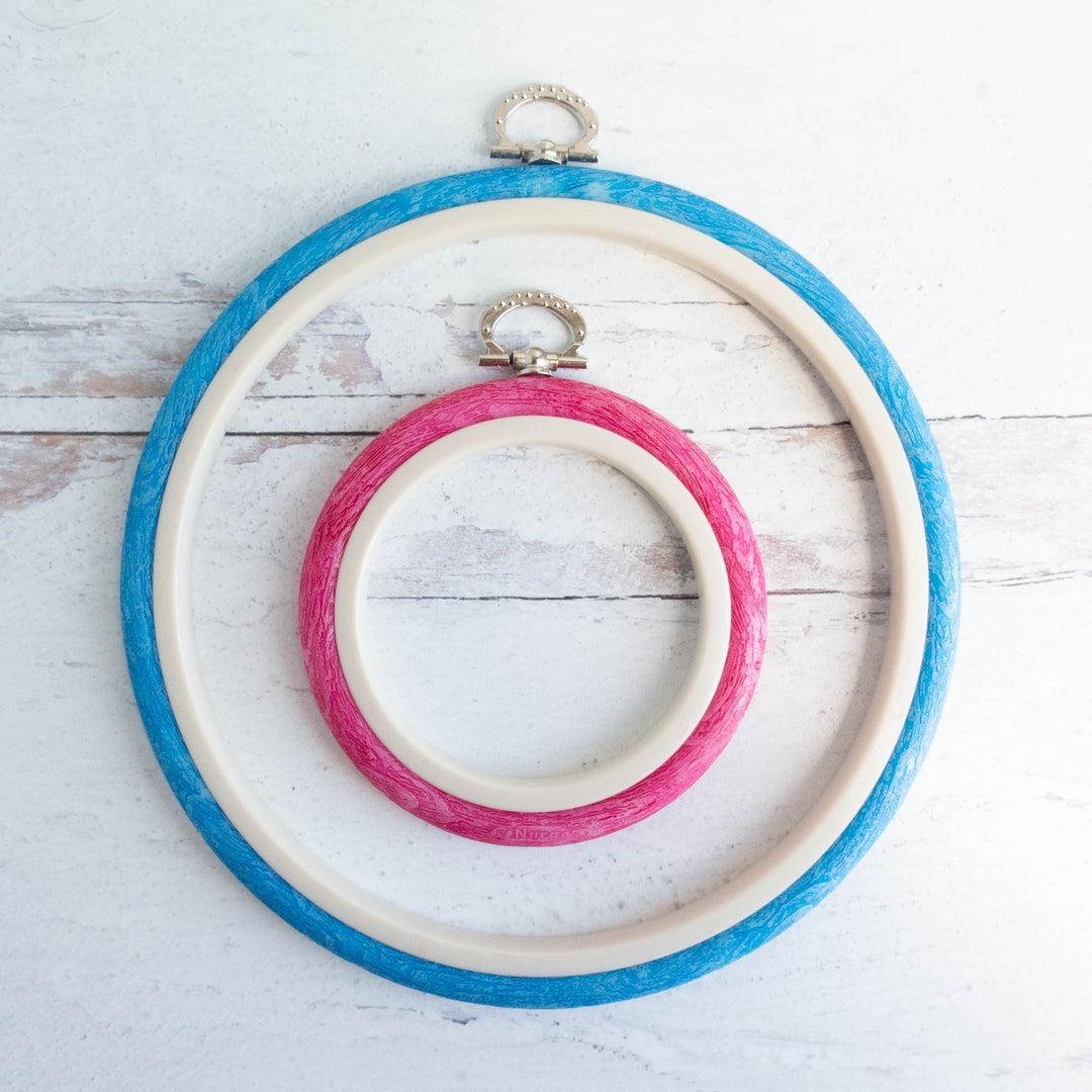 Faux Wood Embroidery Hoop - Small 3.5 Oval – Snuggly Monkey