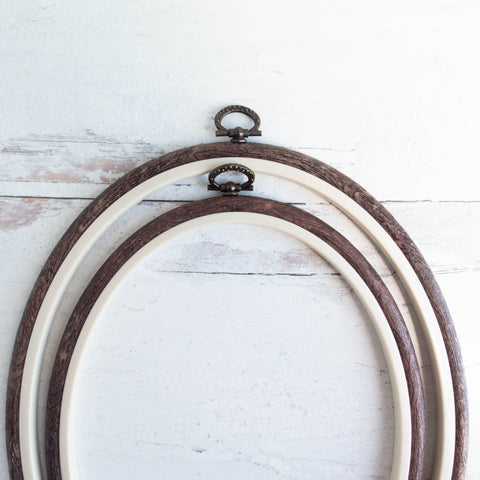 6 faux wood grain flexi-hoop – cozyblue