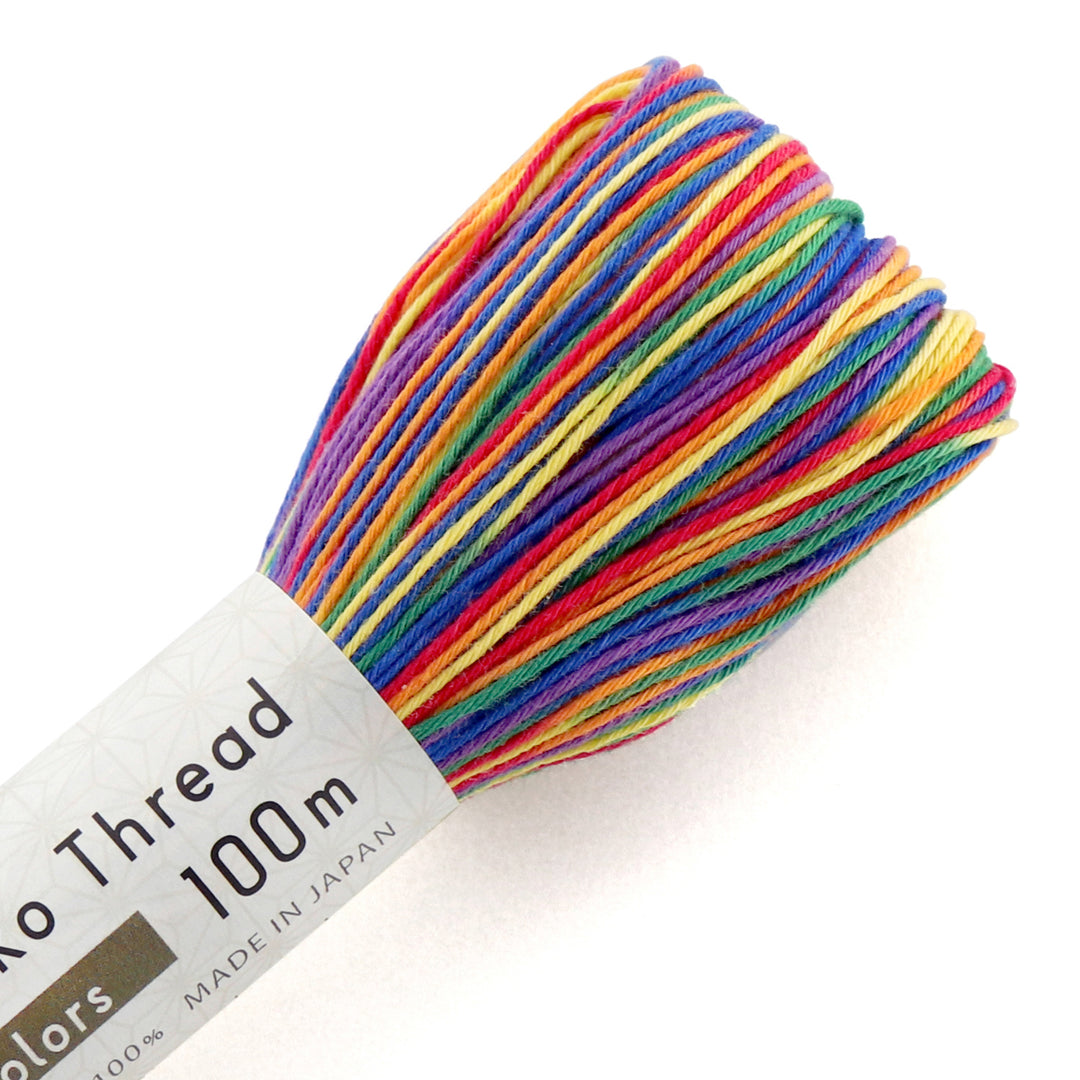 Variegated Embroidery Thread. Fine Perle 16 Pastels, variegated hand  embroidery thread