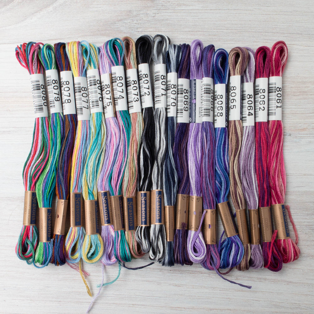 Complete Collection Cosmo Seasons Variegated Embroidery Floss Set