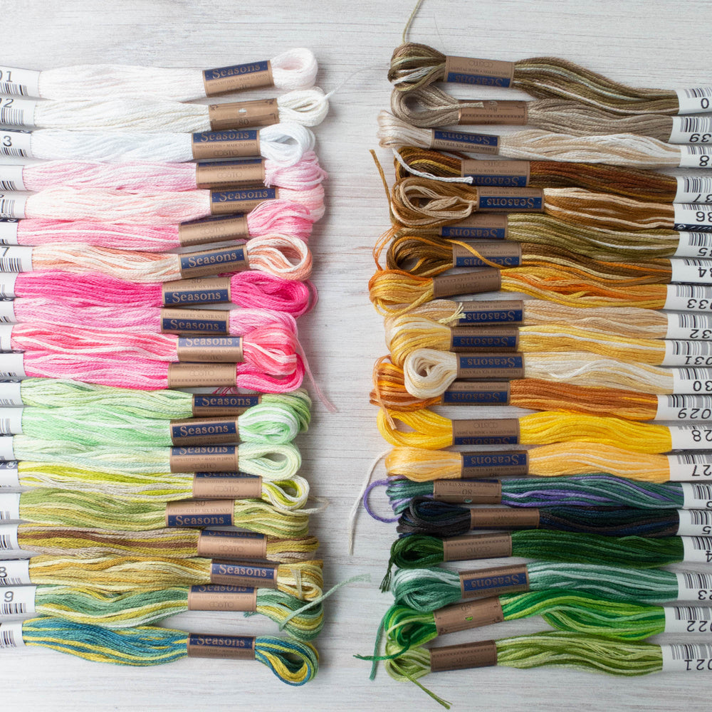 Complete Collection Cosmo Seasons Variegated Embroidery Floss Set - 8000  Series