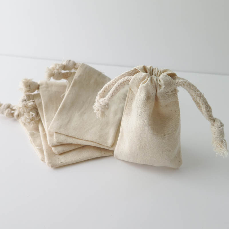 Cotton Drawstring Bags available in different sizes from Keepsake