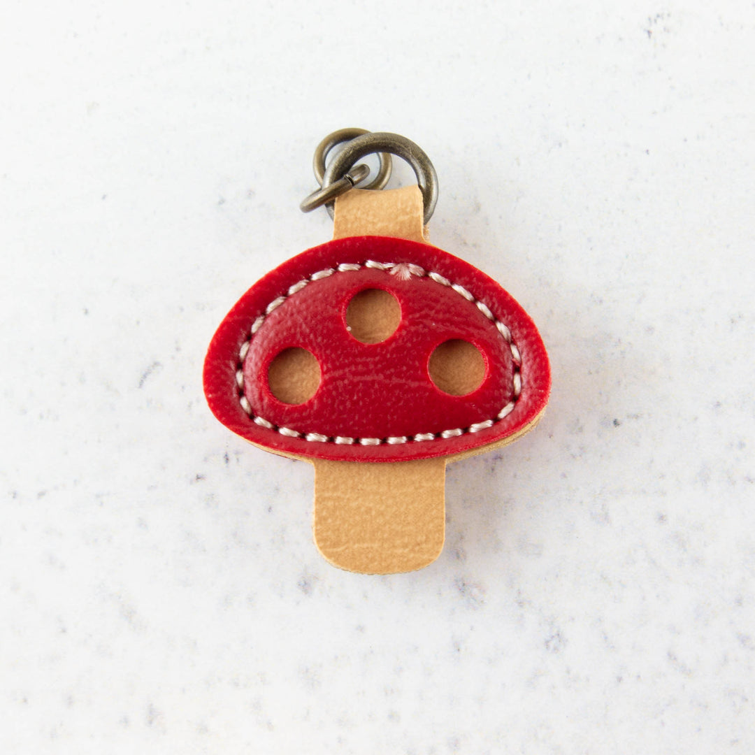 Synthetic Leather Zipper Pull - Little Bird