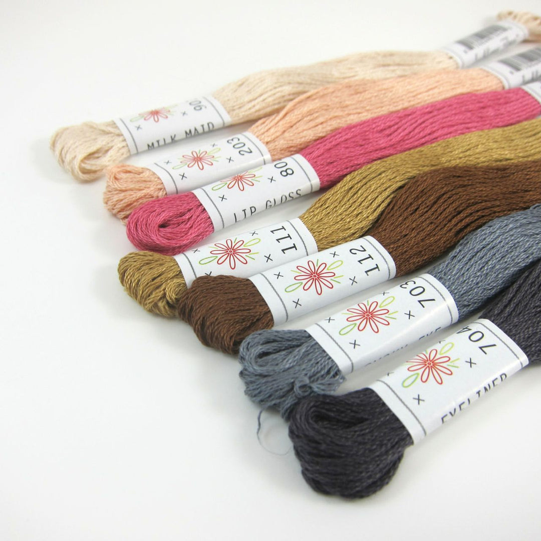 Embroidery Floss Set, Rainbow Palette - Seven 8.75 yard skeins, from  Sublime Stitching - Picking Daisies