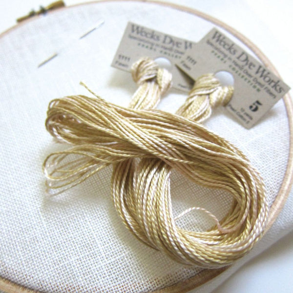weeks dye works perle cotton floss fawn size 5 snuggly monkey weeks dye works thread