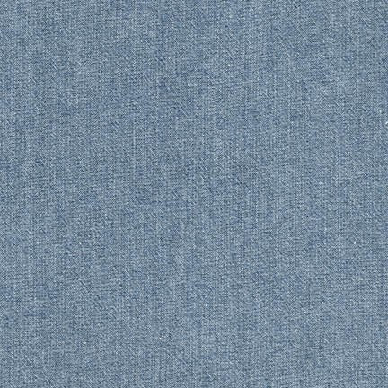 Indigo Denim 6.5 oz - Cotton Denim - Light Indigo Washed - Stonemountain &  Daughter Fabrics