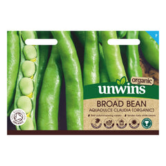 unwins organic broad bean aquadulce