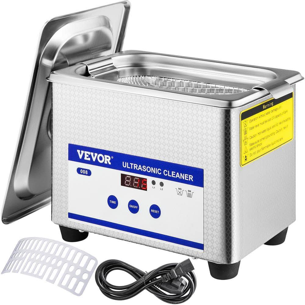 0.8L Professional Ultrasonic Cleaner 40 kHz Powerful Transducer Digital Ultrasonic Cleaner with Timer for Jewelry Glass