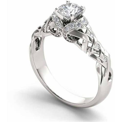 Imperial Diamond 1/2 Carat T.W. Diamond Classic 14kt White Gold Engagement Ring