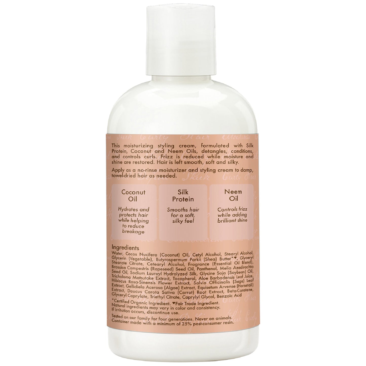 SheaMoisture Curl Enhancing Style Milk, Coconut and Hibiscus Frizz Control Sulfate Free 8, oz
